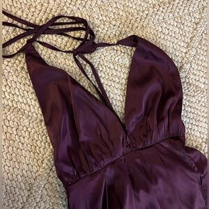 White Fox Satin Dress